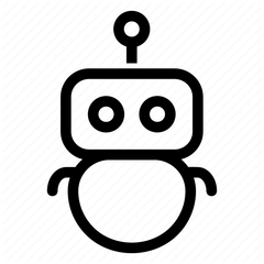 Robot PNG used in my main blog's PFP